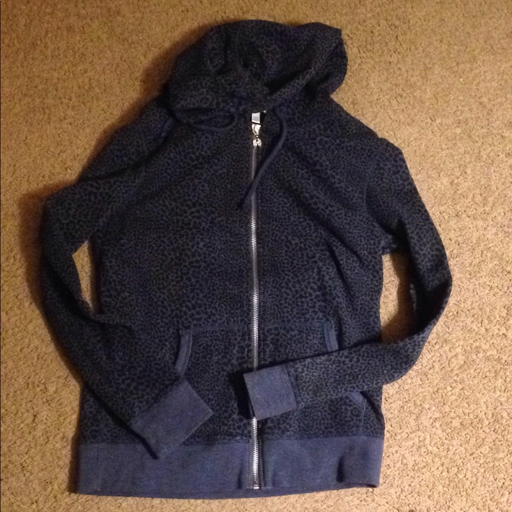 Victoria's Secret Blue leopard jacket